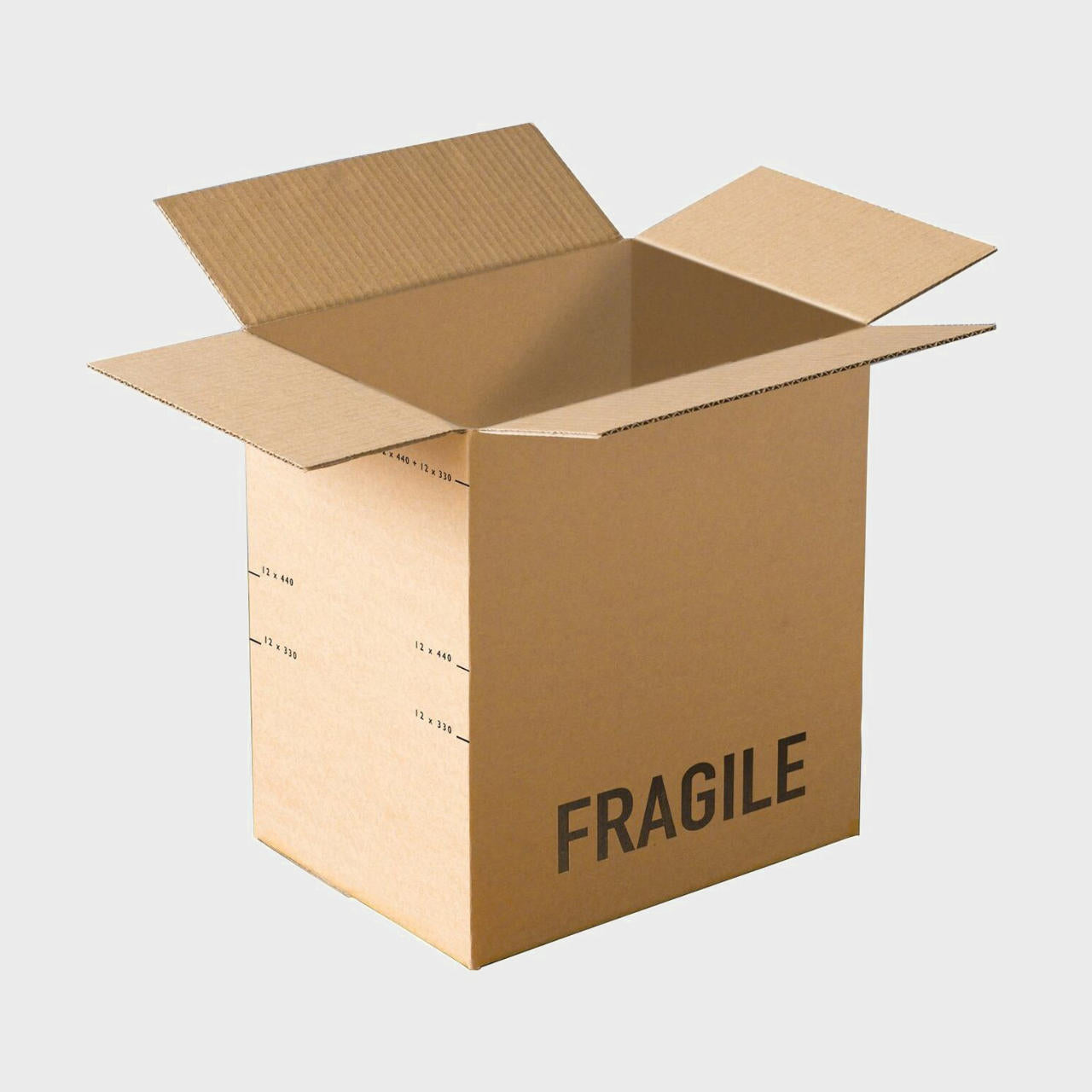12/24 beer can 330mm/440ml budget shipping box from thick, impact-resistant inner for bottle security.