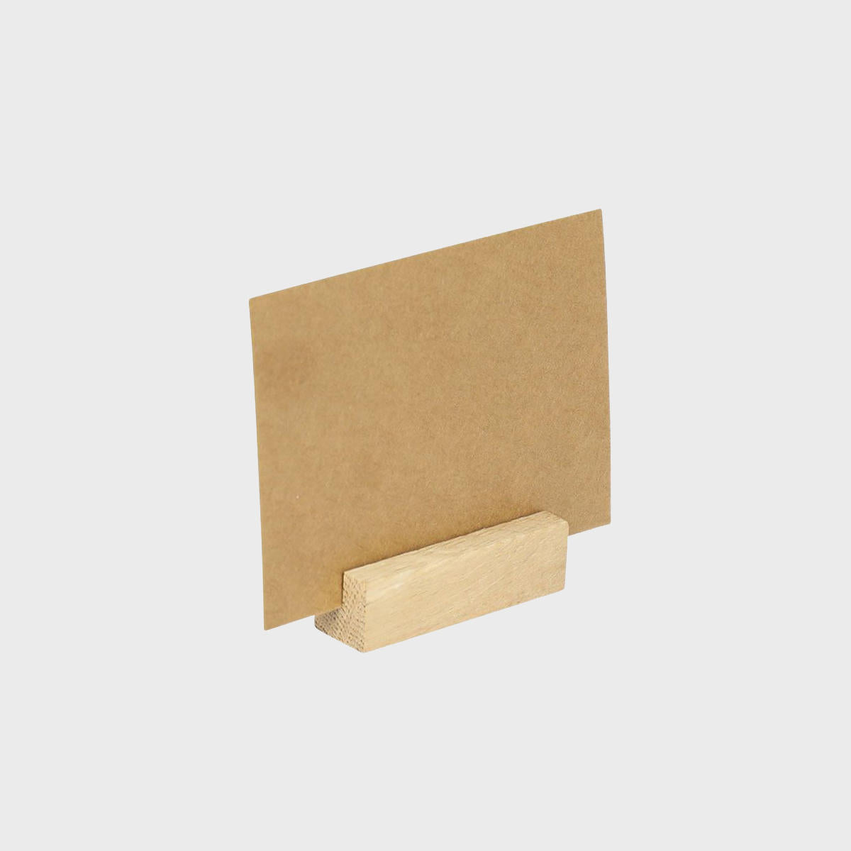 20 oak sign holders and 50 a7 kraft cards.