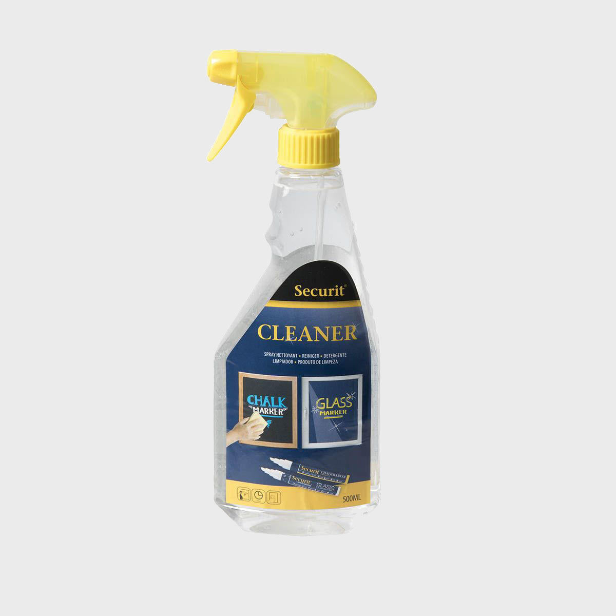 Securit liquid chalk marker cleaning spray 750ml.