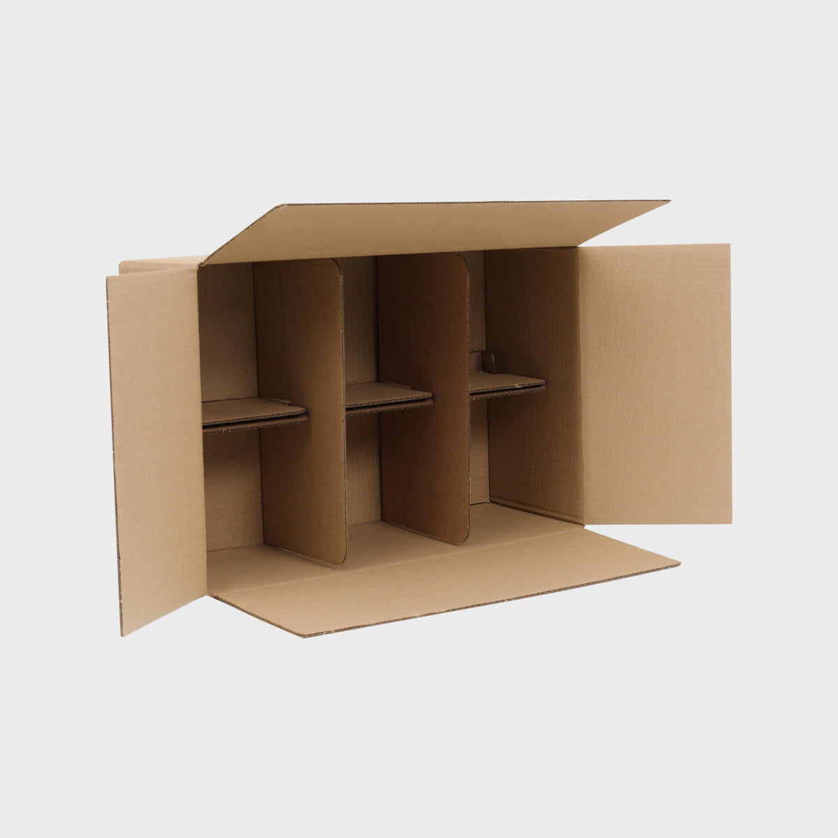 24 330/440ml Can shipping box from thick, impact-resistant inner for bottle security.