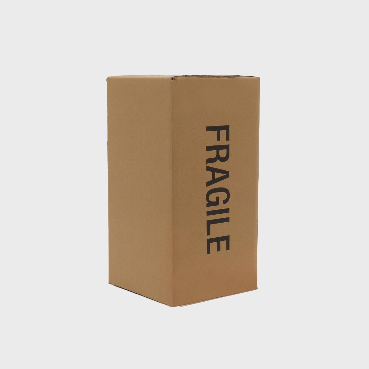 4 bottle carton protective outer made from robust corrugated cardboard for shock absorption.