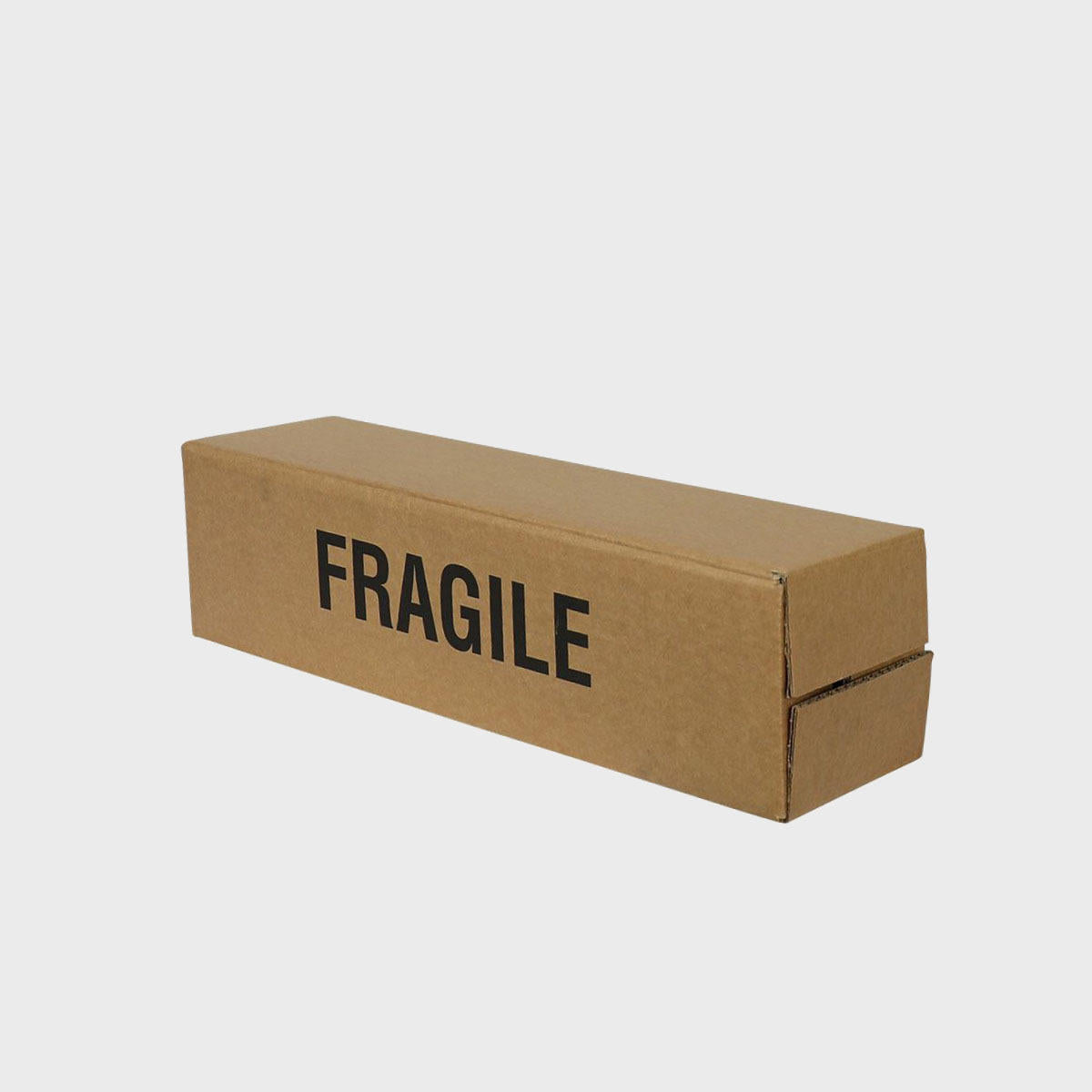 1 bottle and gift protective outer made from robust corrugated cardboard for shock absorption.