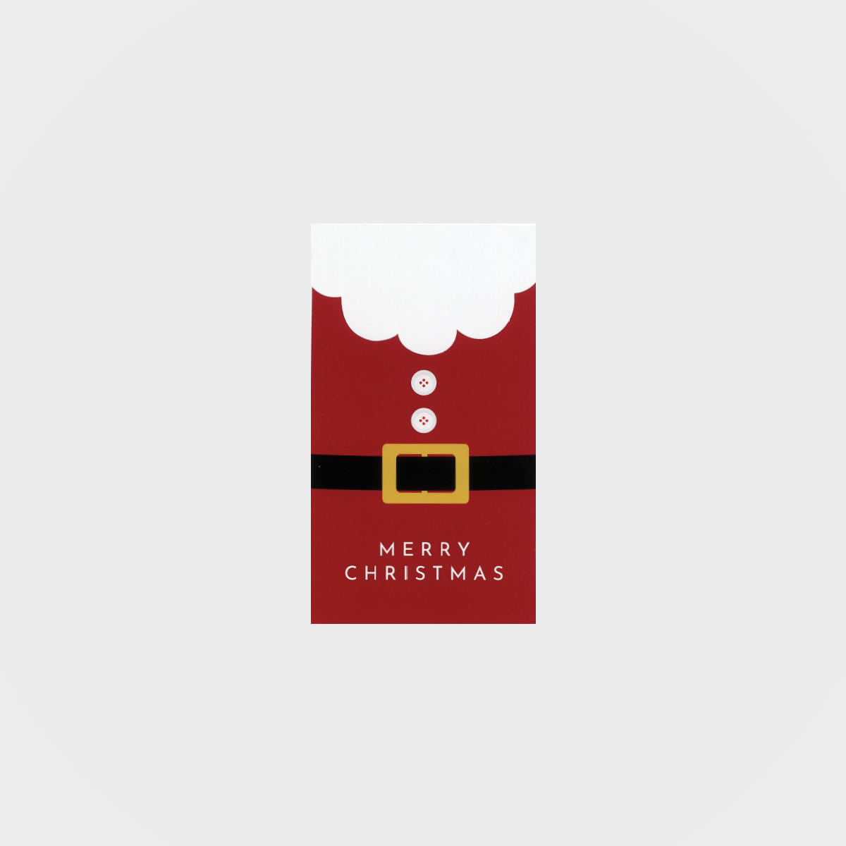 Oversized santa's belt christmas paper sticker (100 p/roll) with a high-quality finish used as a decorative accent.