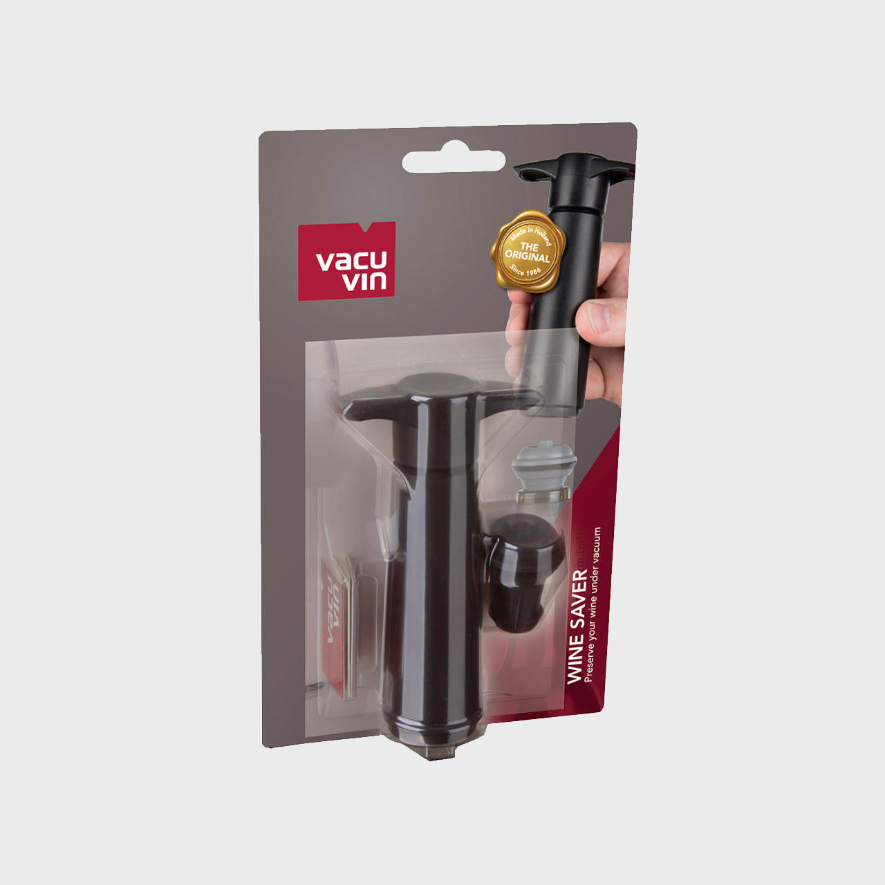 Vacuvin black blister wine saver.