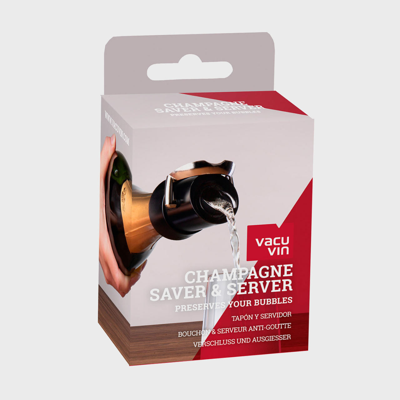 Vacu vin champagne saver and server.