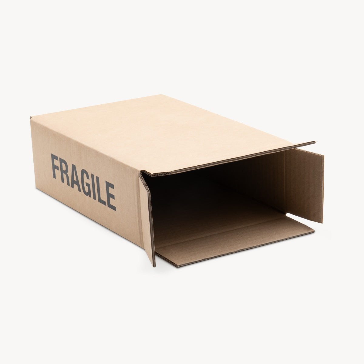 Small card tray protective outer with structured, low-profile walls and open-top design.