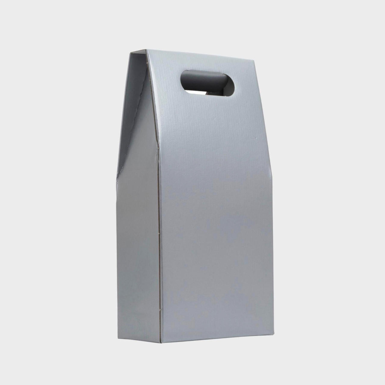 2 Bottle gift box from high-density rigid paperboard.