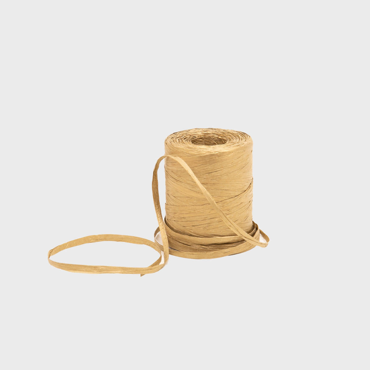Paper raffia ribbon 200m roll with a high-quality finish used as a decorative accent.