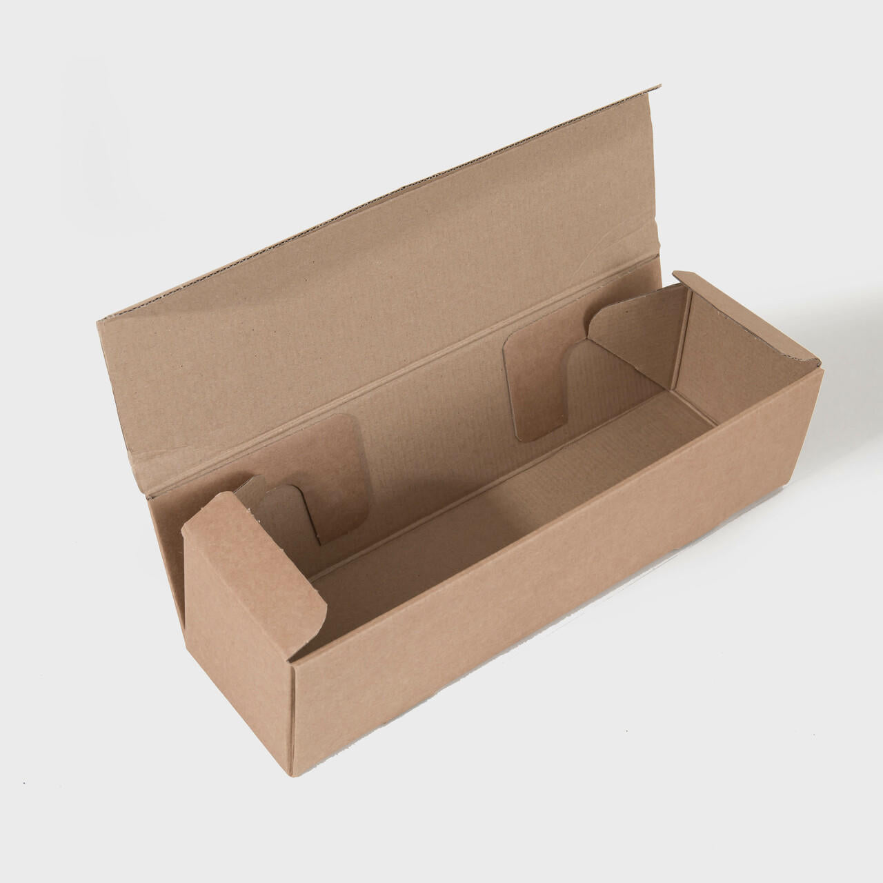 1 Bottle lay flat gift box from high-density rigid paperboard.