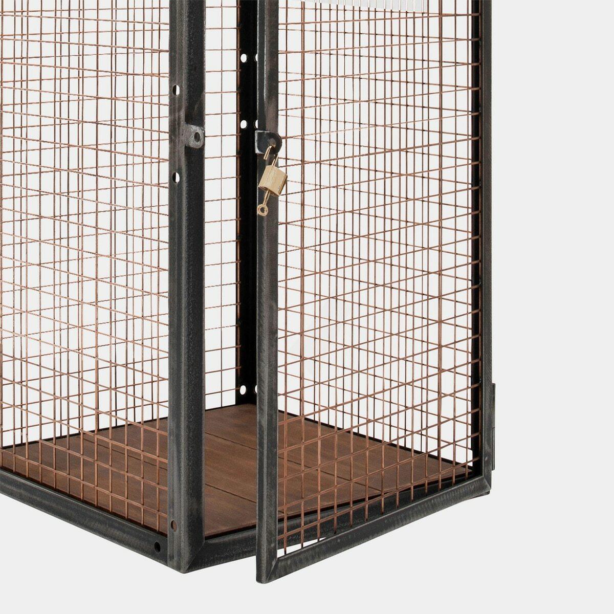 BRIX wire unit with door 800 x 400mm featuring a heavy-duty modular geometric profile layout.