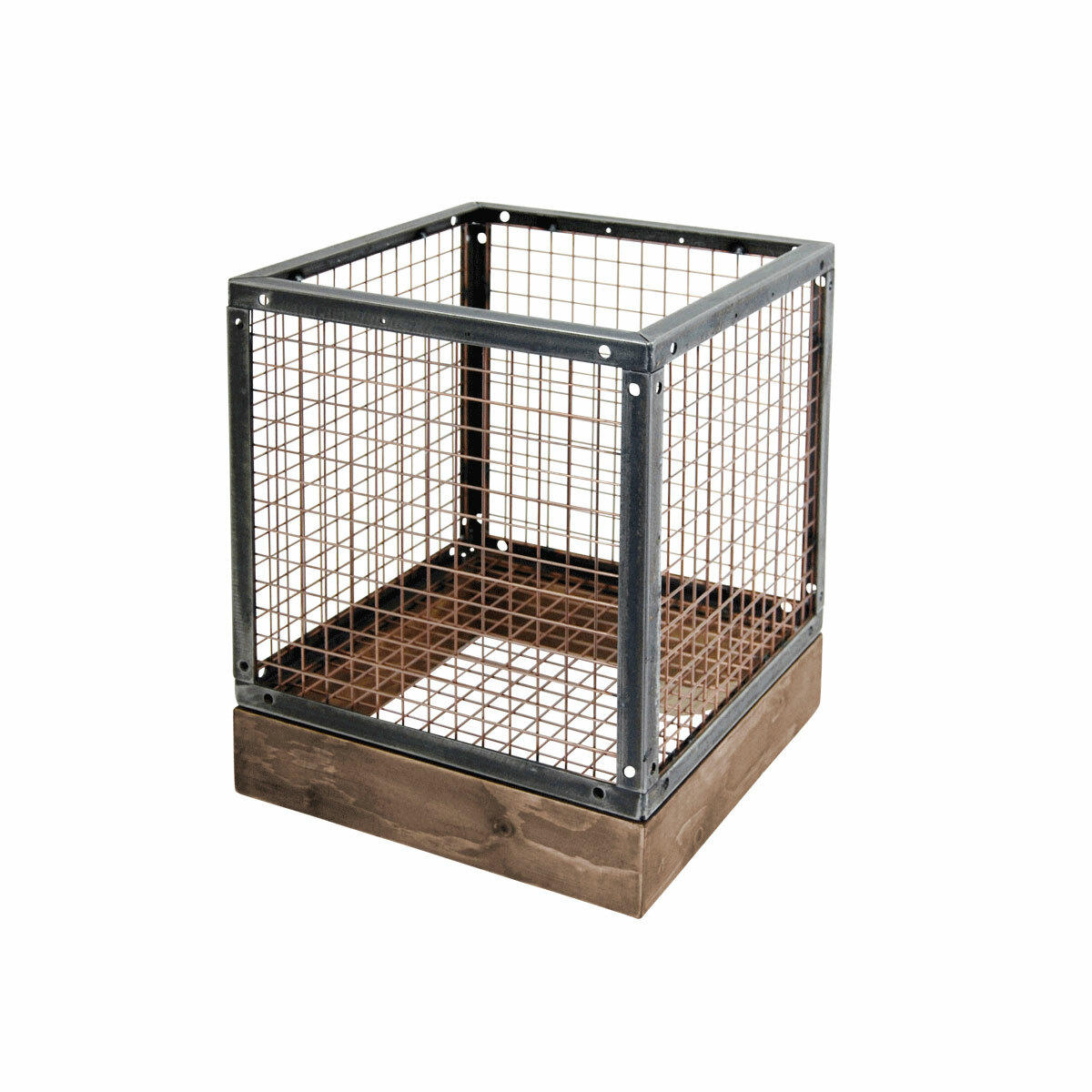 BRIX five panel wire unit 400 x 400mm featuring a heavy-duty modular geometric profile layout.