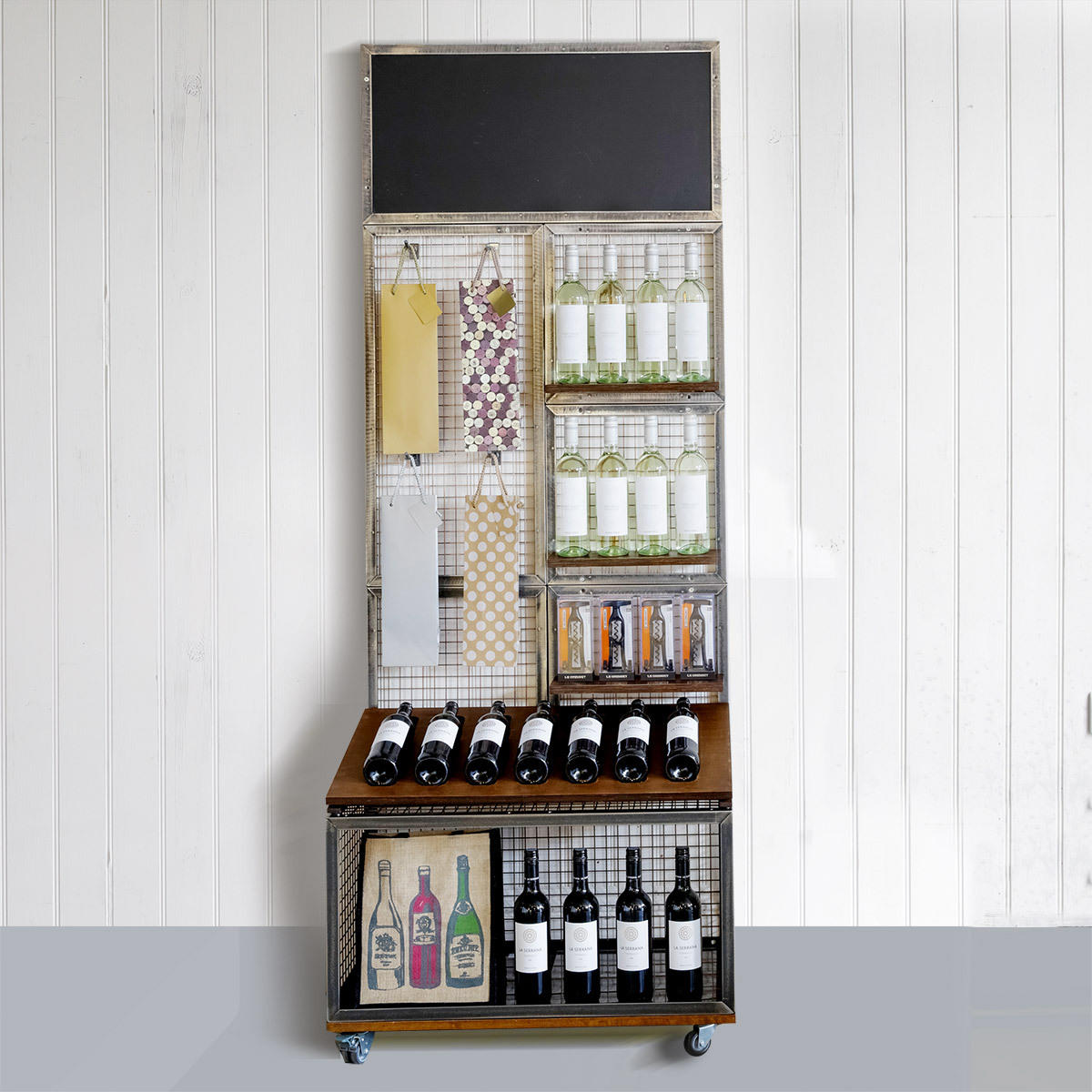 BRIX small metal flat panel 400mm featuring a heavy-duty modular geometric profile layout.