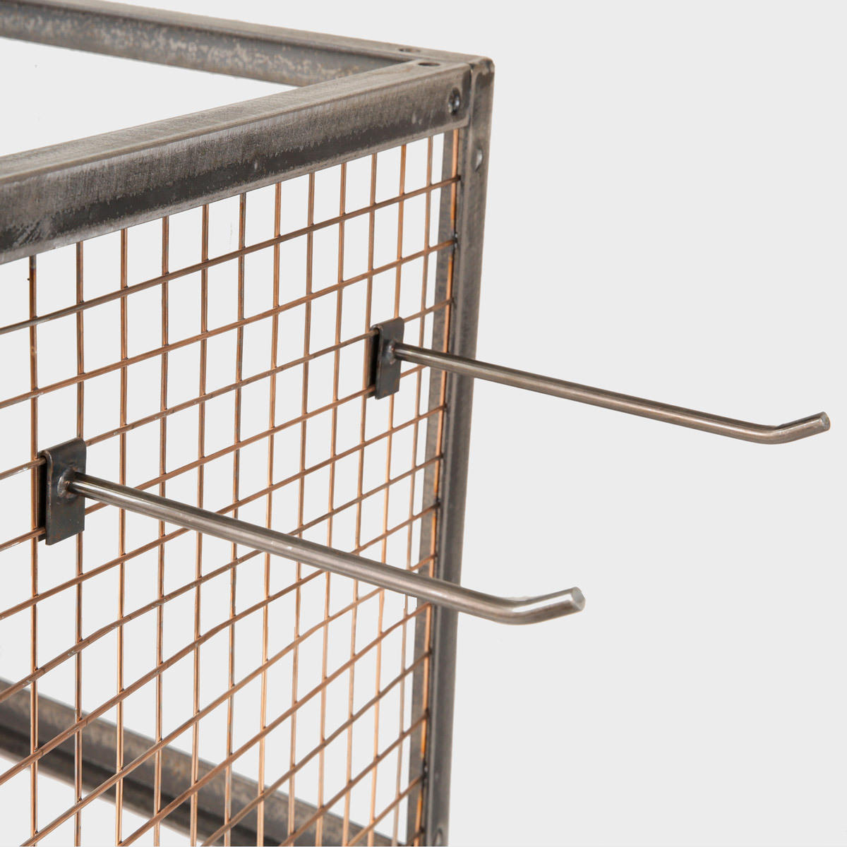BRIX metal hook 200mm featuring a heavy-duty modular geometric profile layout.