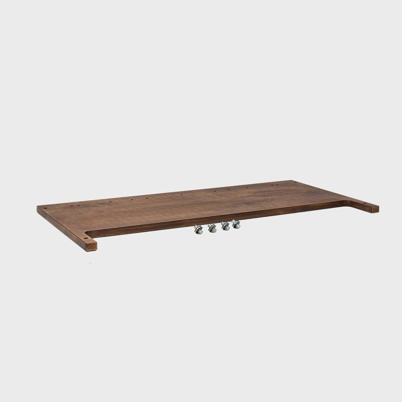 BRIX gravity dispenser mounting shelf 800mm featuring a heavy-duty modular geometric profile layout.