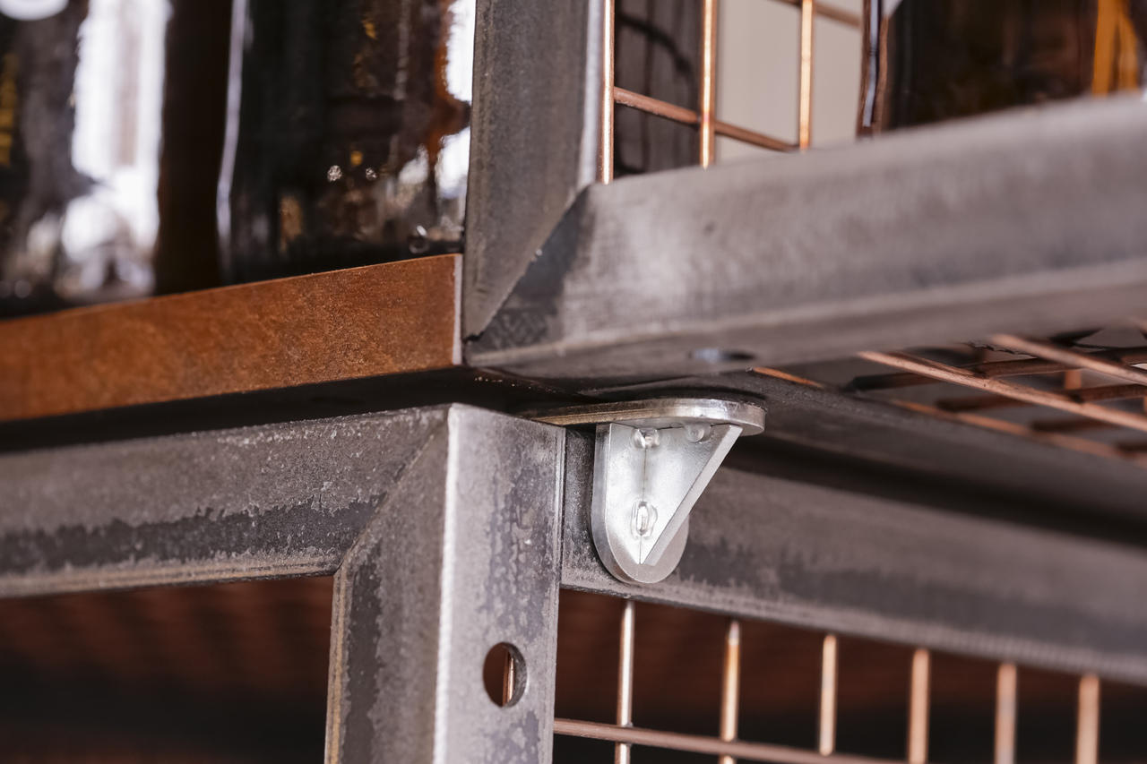 BRIX metal bridging bracket spares featuring a heavy-duty modular geometric profile layout.