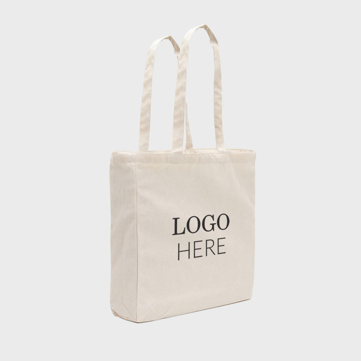 Natural 8oz recycled canvas bag with gusset.