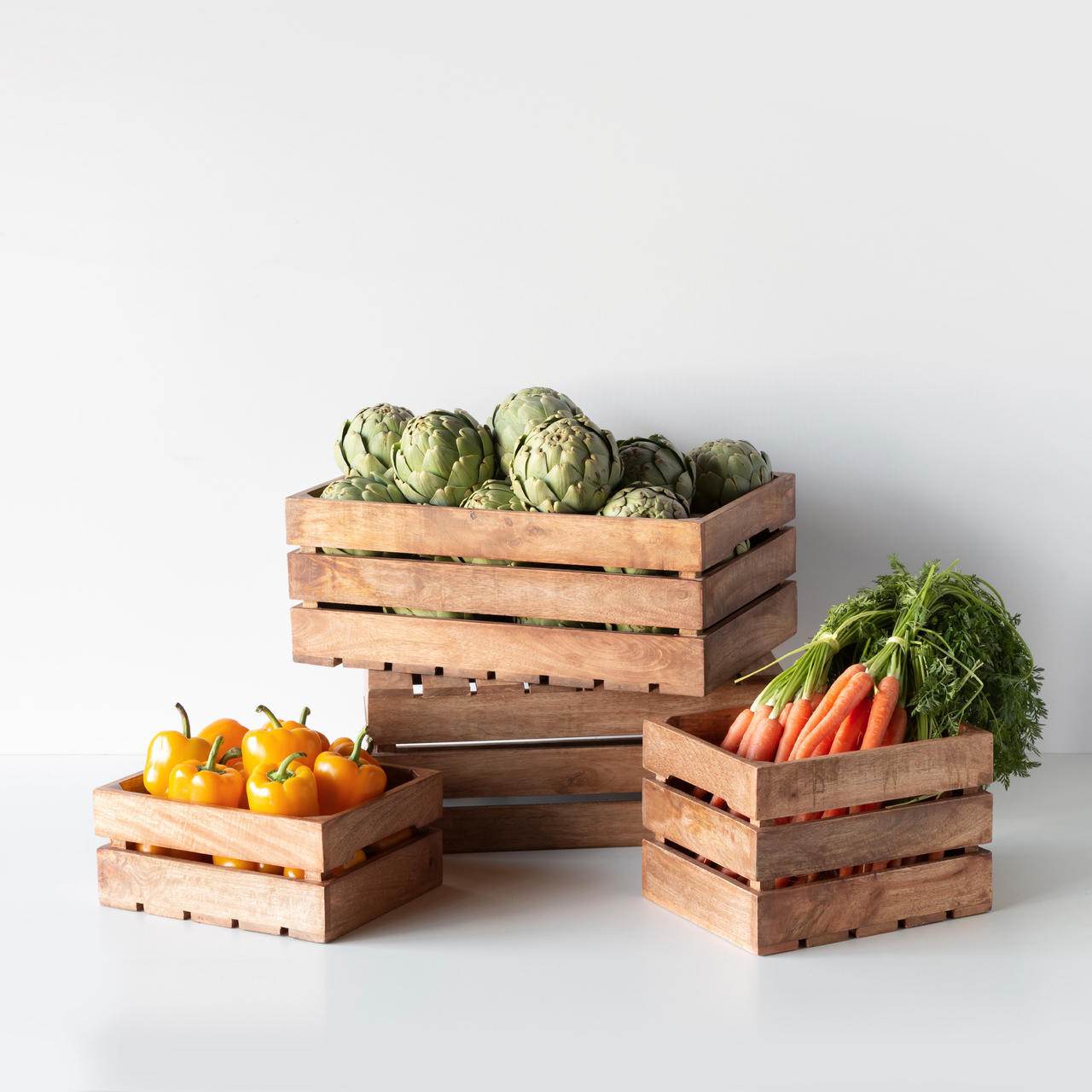 Clifton mango wood display crate.