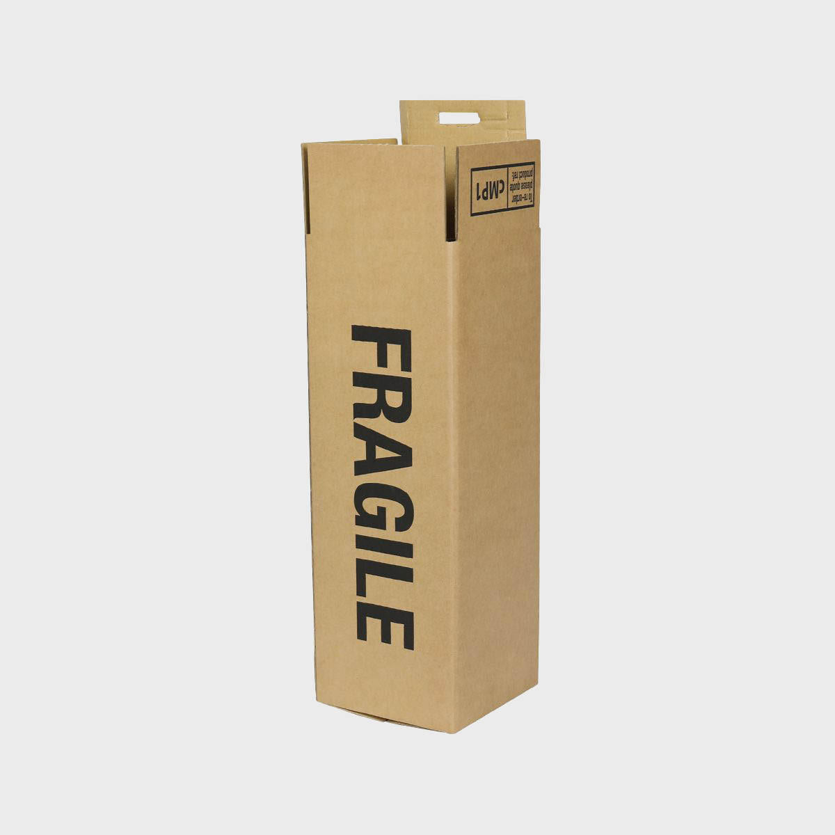 1 bottle Mailsafe shipping box from thick, impact-resistant inner for bottle security.