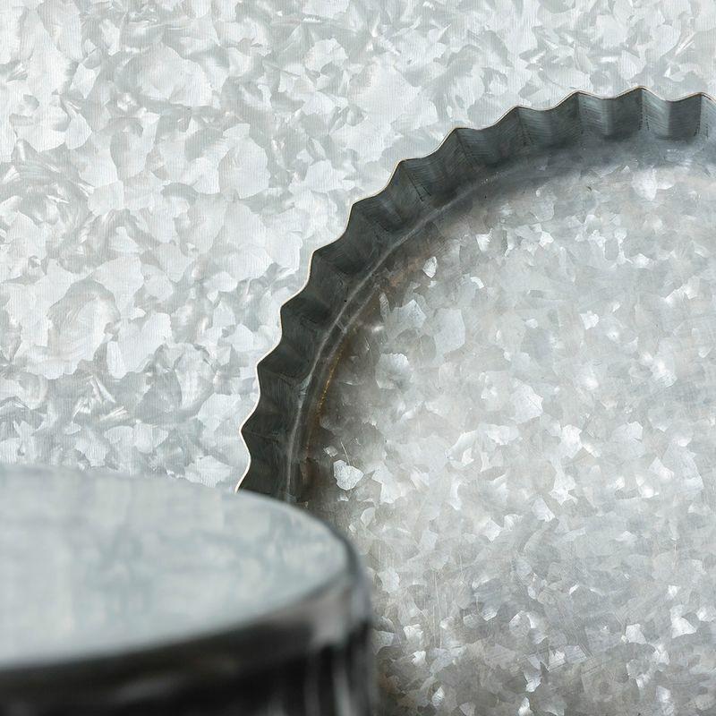 Medium metal serving platter.