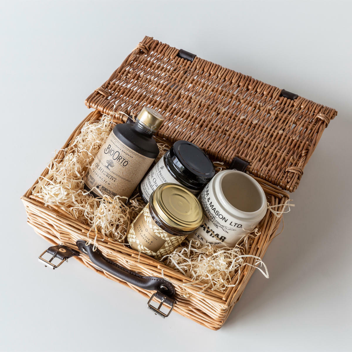 12 inch wicker hamper hand-woven from natural split-wicker.