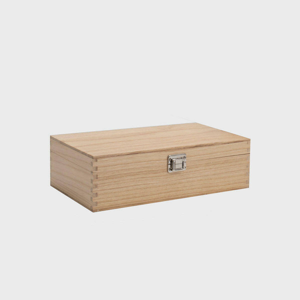 2 Bottle Tung Wooded Wine Box with Hinged Lid