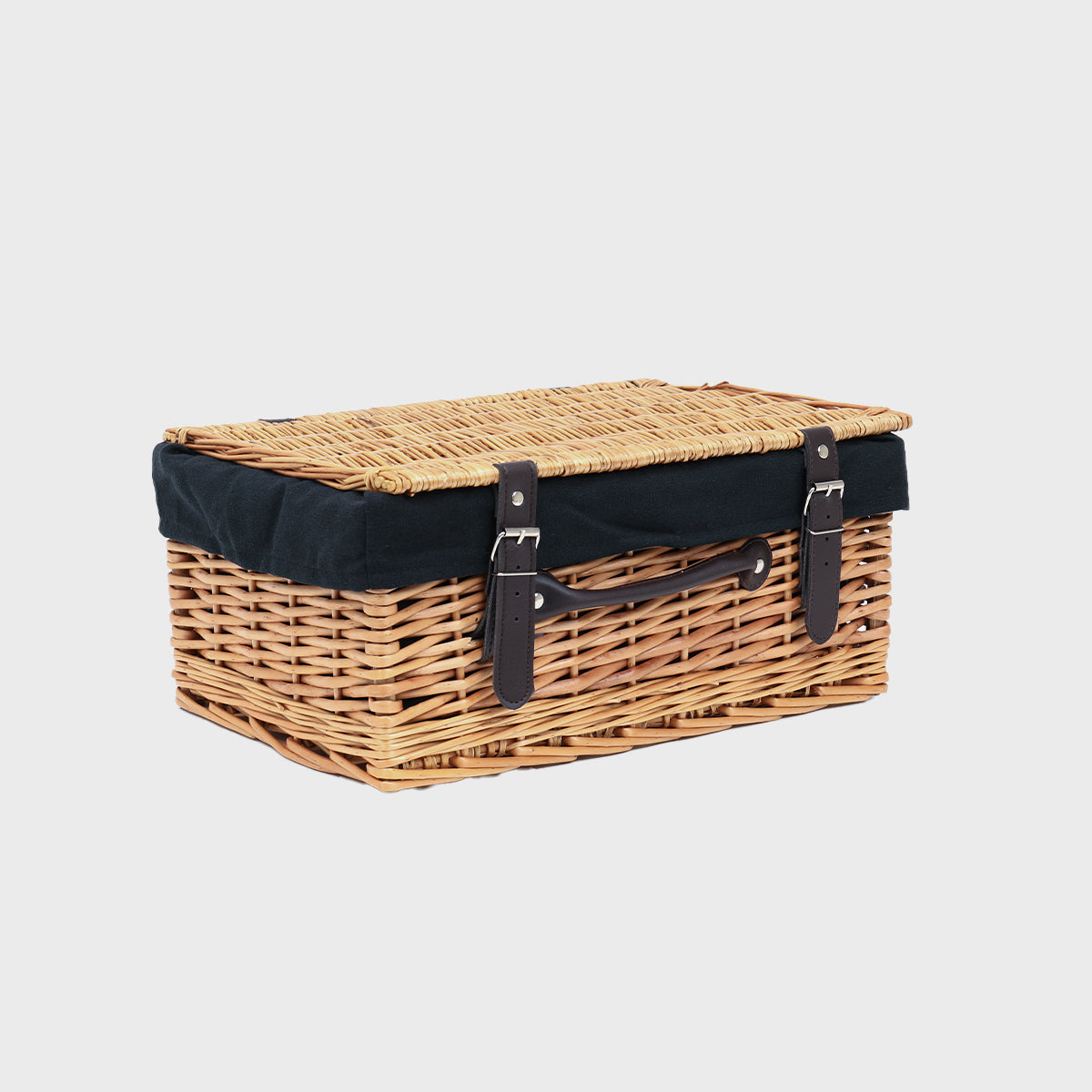 16 Inch Wicker Hamper with Black Cotton Liner (pk 1)  WK16BL