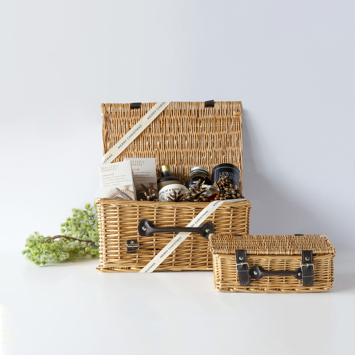 9 x mixed sized hampers - starter kit 3 x 14 18 and 20 inch natural wicker hampers