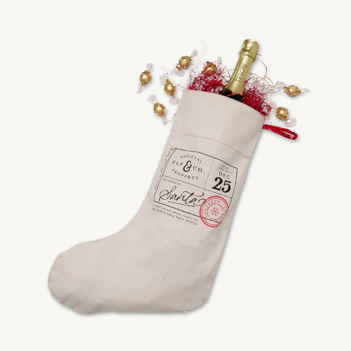 8oz recycled cotton do not open Christmas stocking