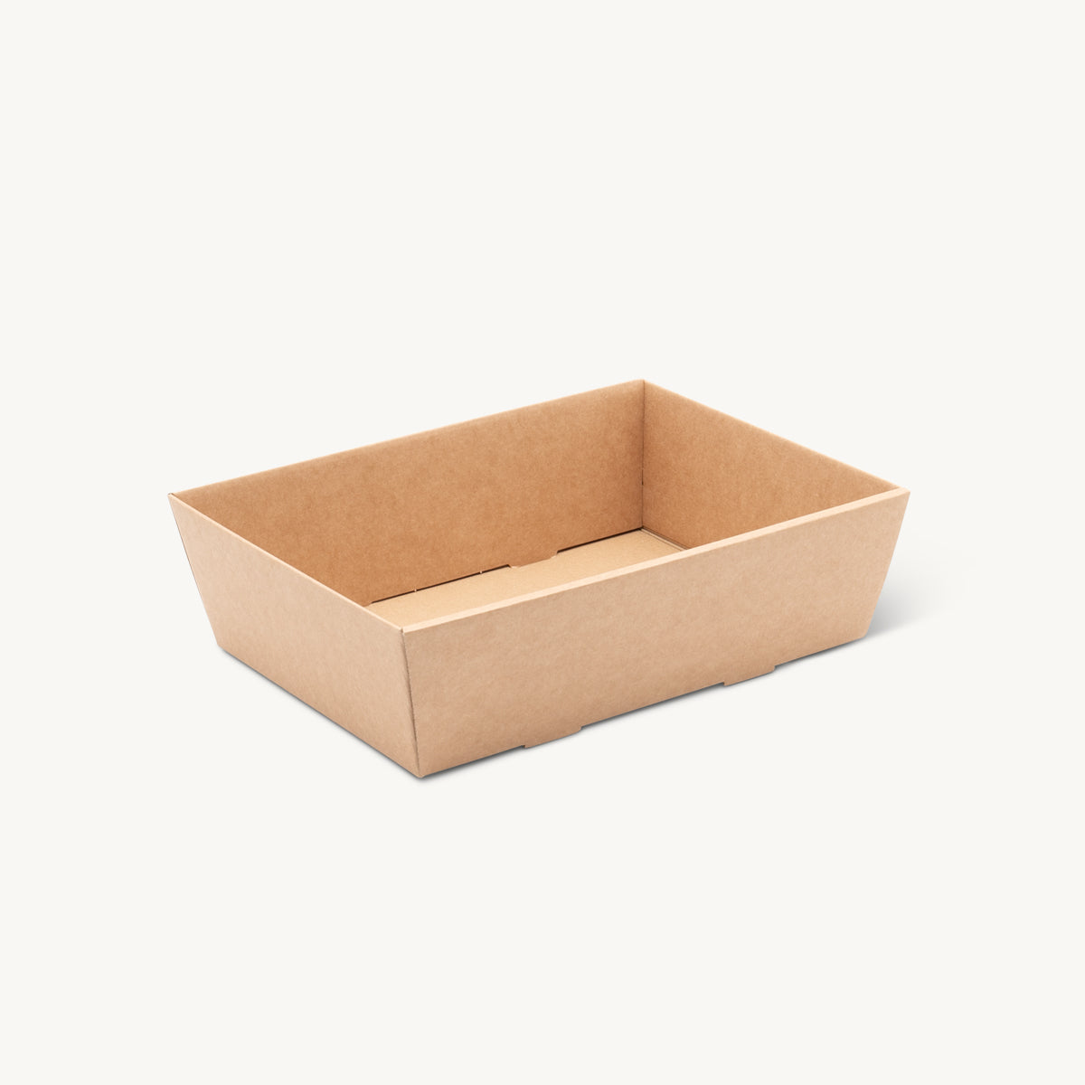 Medium kraft card tray