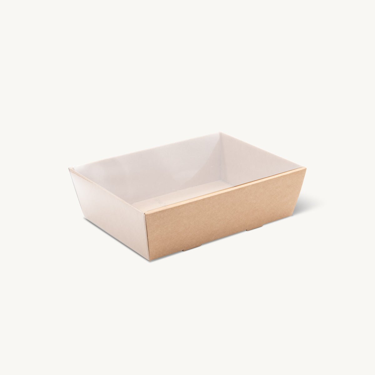 Medium kraft card tray