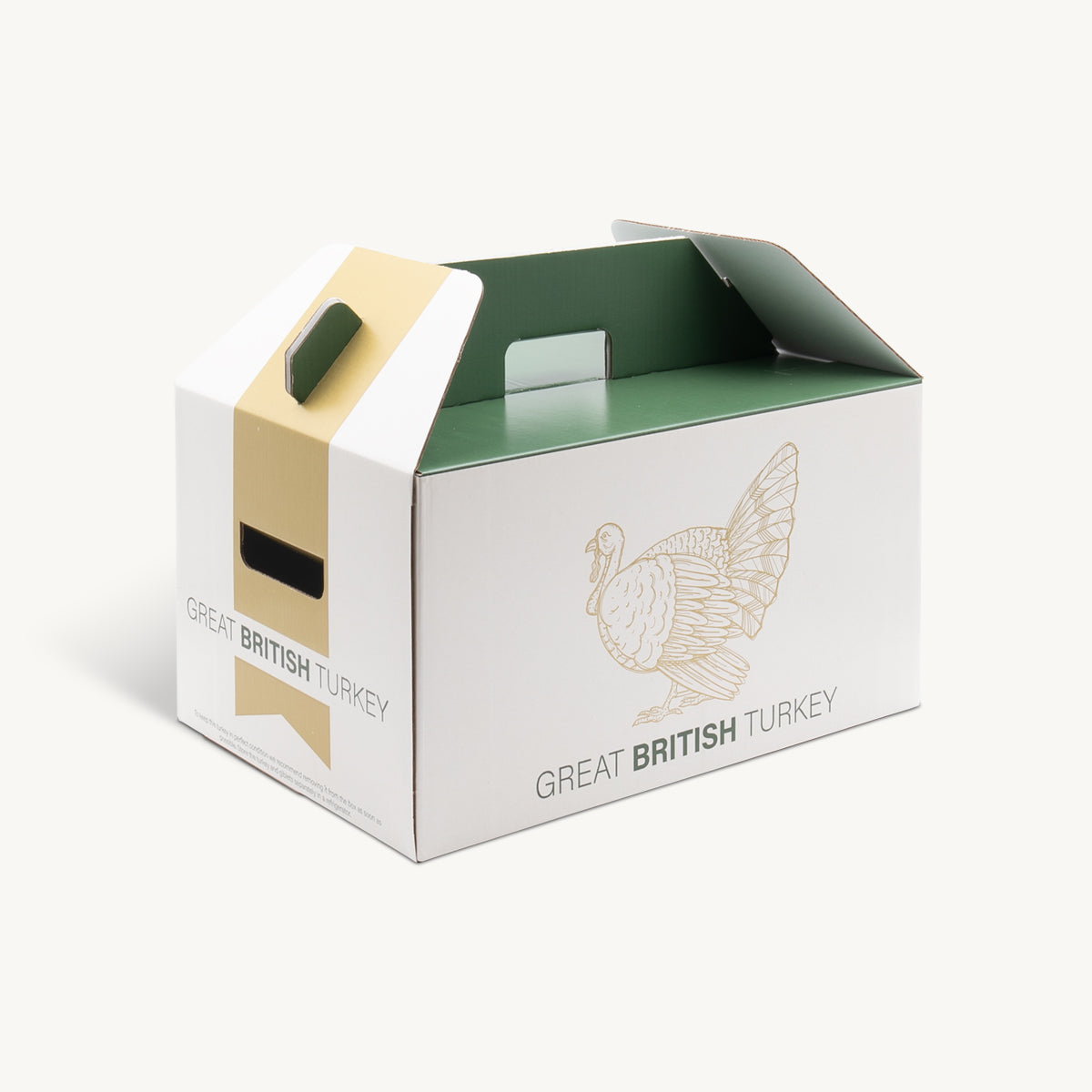 Pre-printed Great British Turkey box.