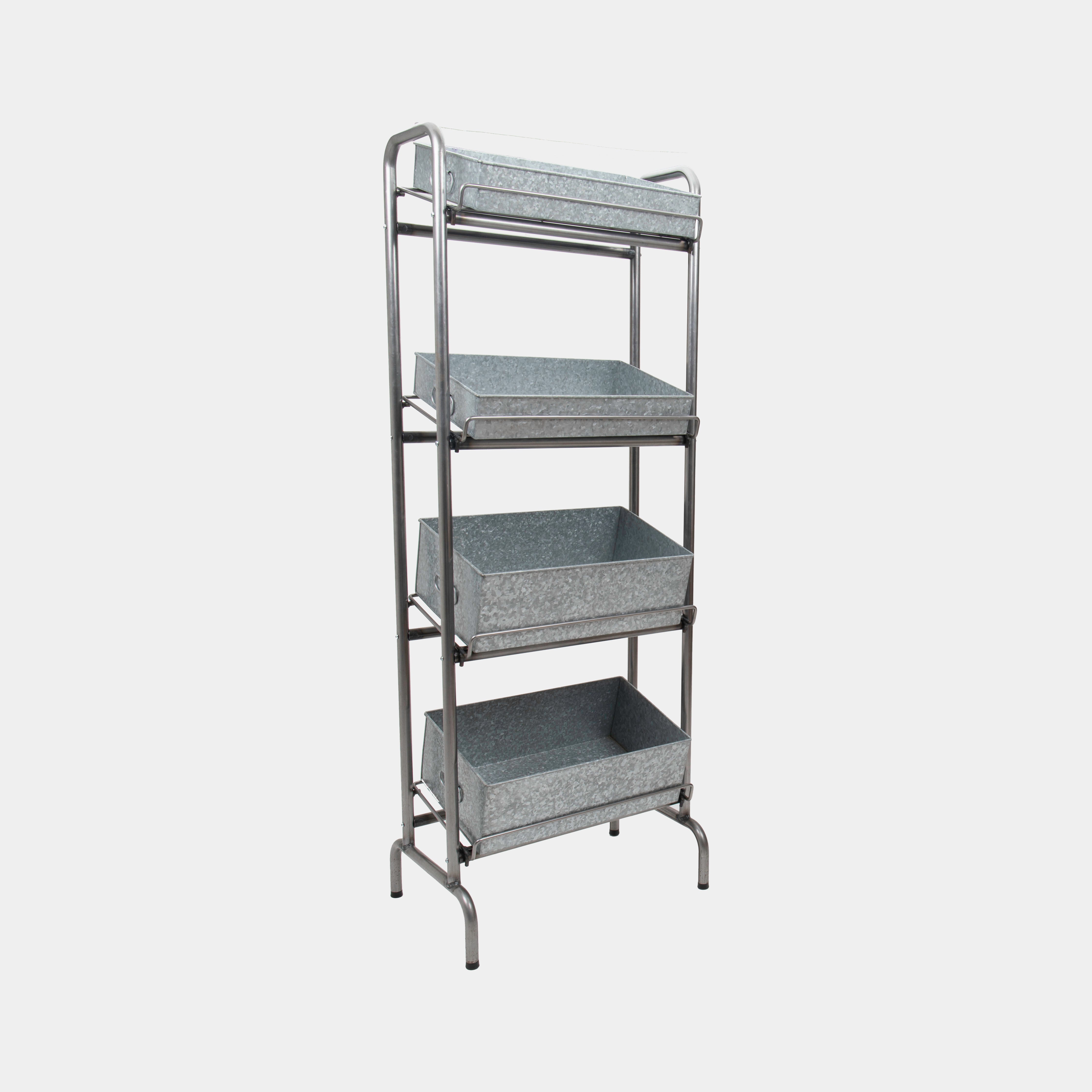 Camberwell Retail Stand 4 Shelf With Chatto Chatto Metal Tray