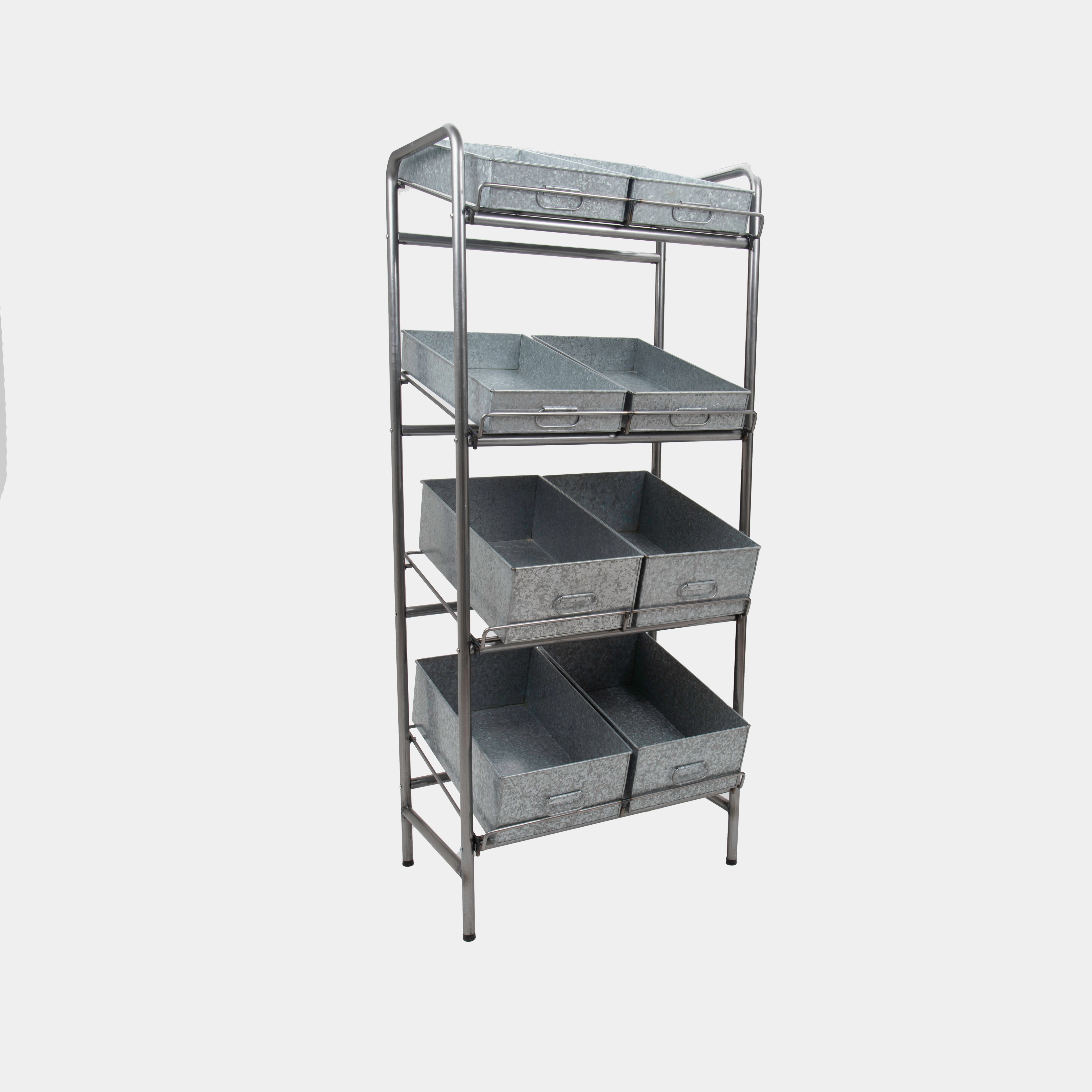 Camberwell Retail Stand 4 Shelf With Chatto Chatto Metal Tray