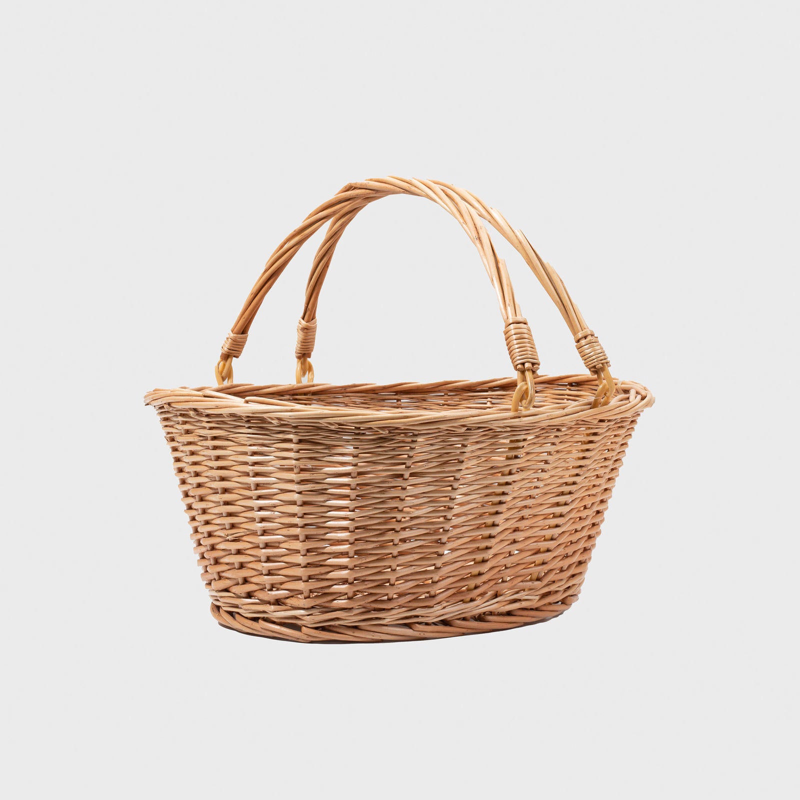 Medium Oval Natural Wicker Basket