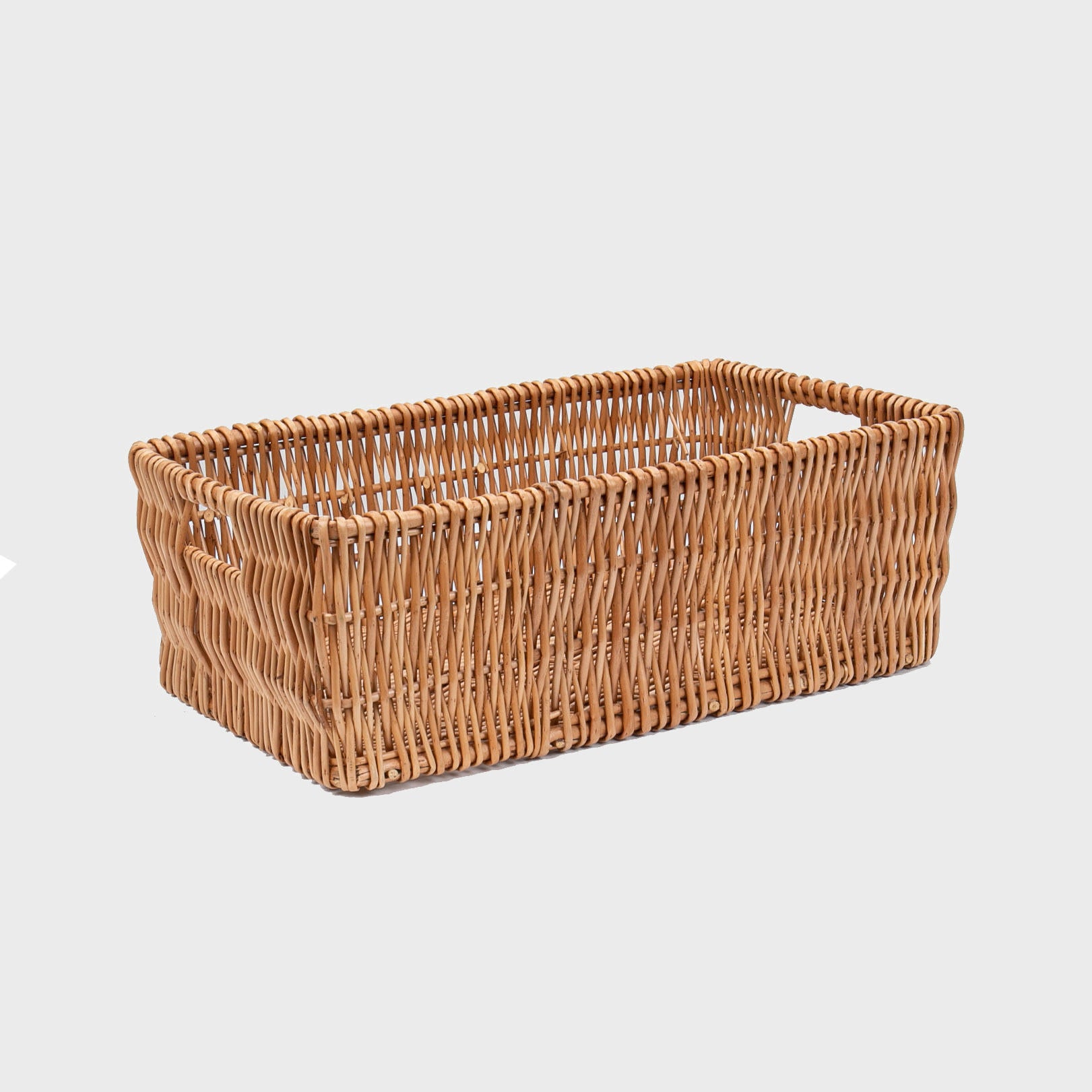 Medium Deep Wicker Basket with Handles