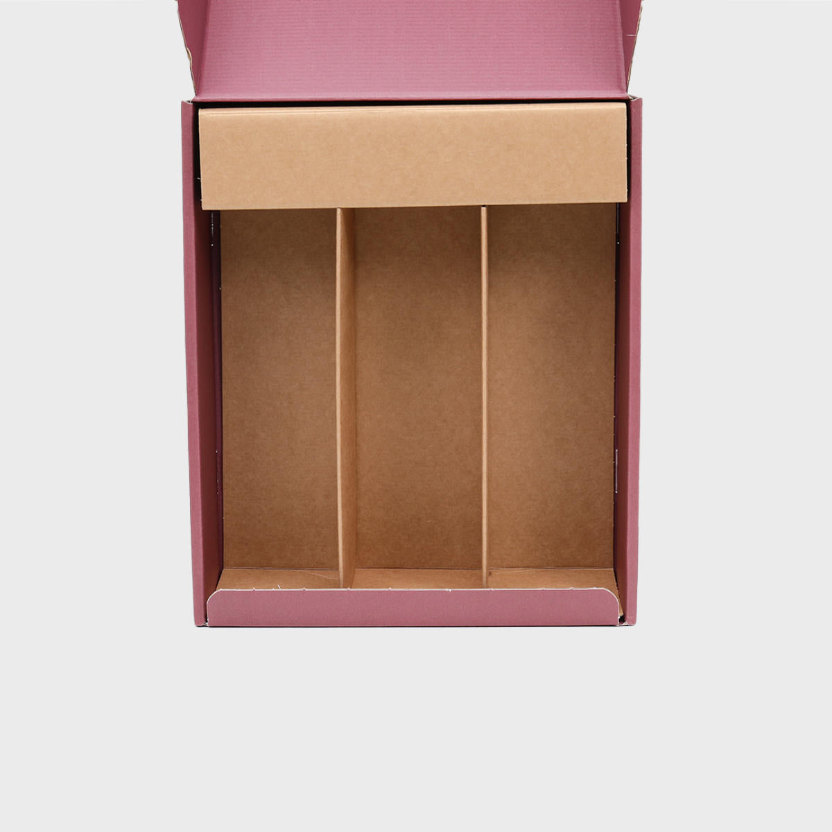 3 Bottle Front Opening Box with Window