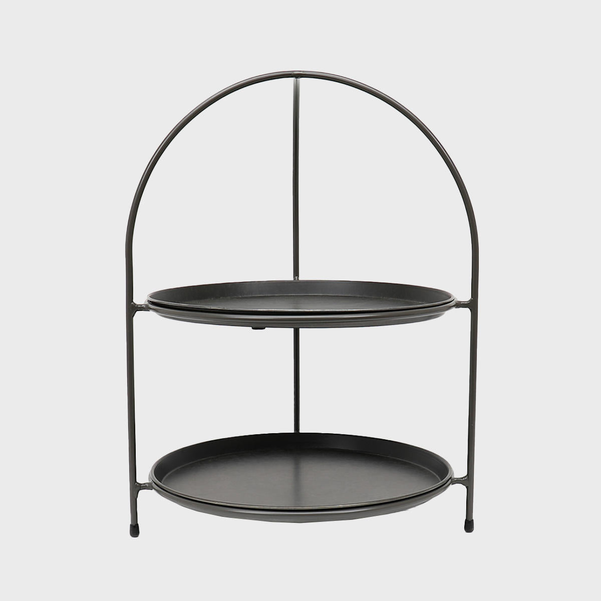 Leander Metal Tiered Riser with Metal Serving Tray