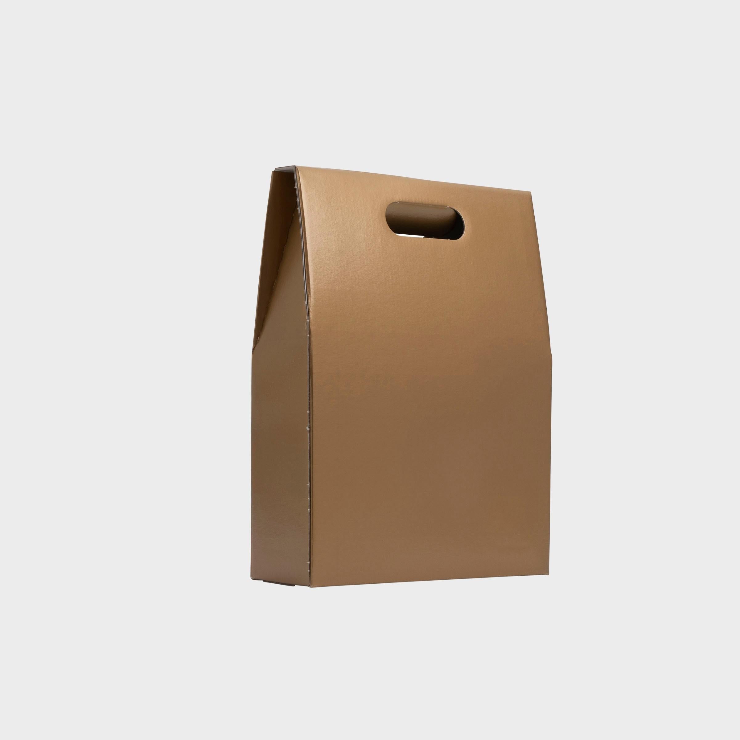 3 Bottle Top opening gift box from high-density rigid paperboard.