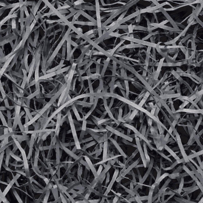 Very fine shredded paper 10kg consisting of interlocking zig-zag paper shreds for fill.