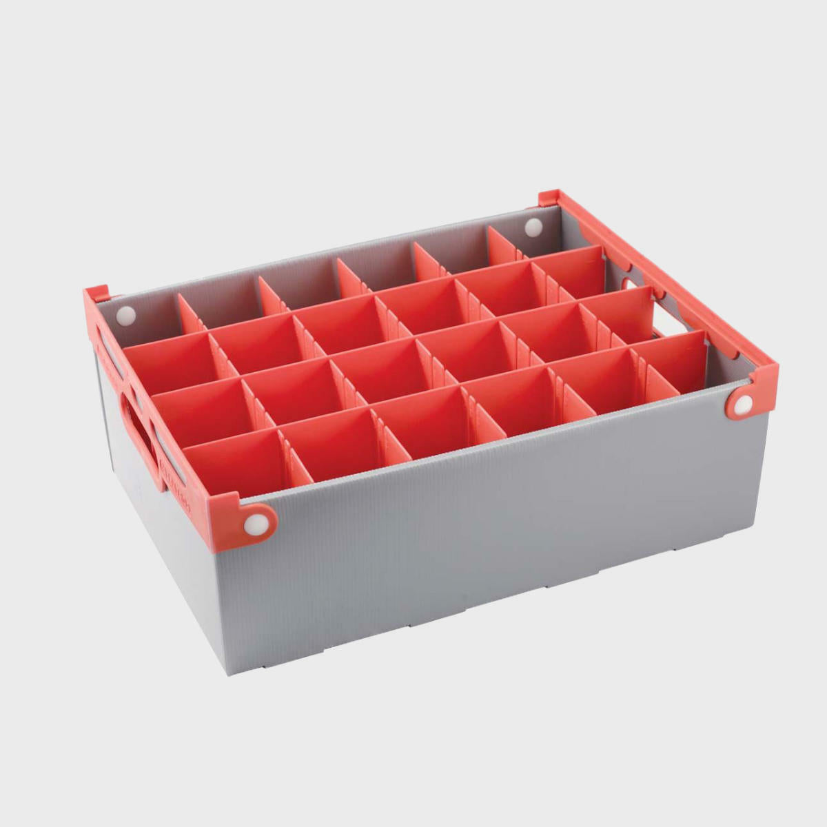 Premium glass storage crate.