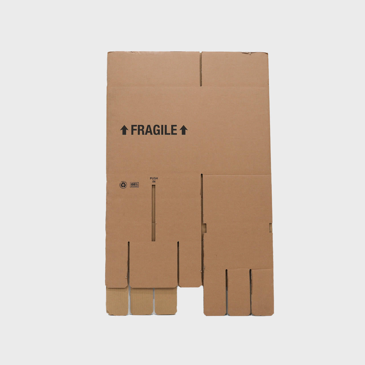 12 bottle budget shipping box from thick, impact-resistant inner for bottle security.