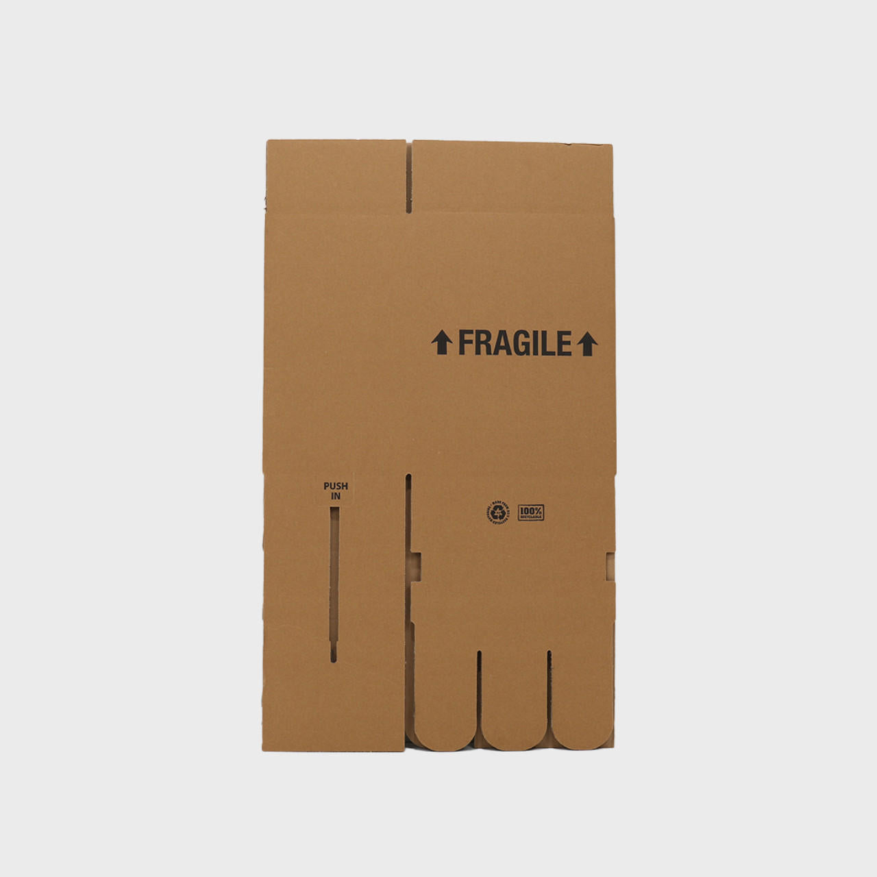 6 bottle budget shipping box from thick, impact-resistant inner for bottle security.