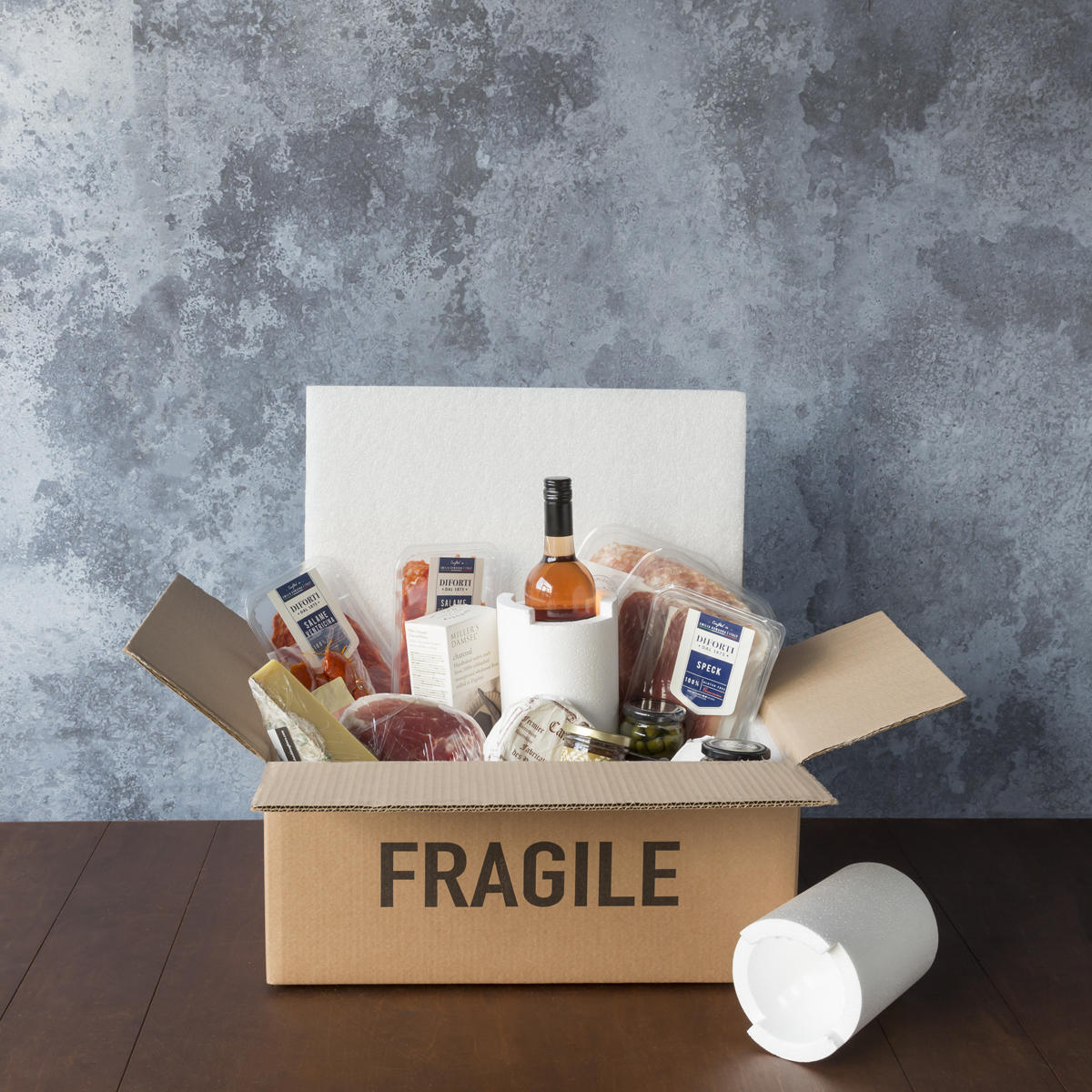 1 bottle Polysafe insert only from thick, impact-resistant inner for bottle security.