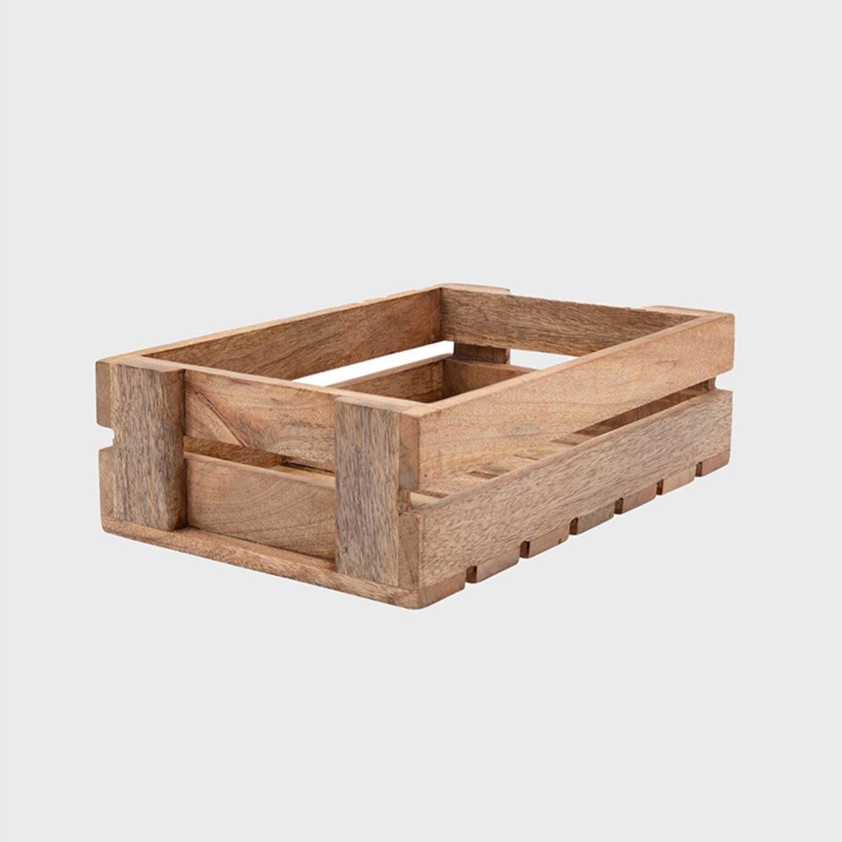 Chatto mango wood display crate.
