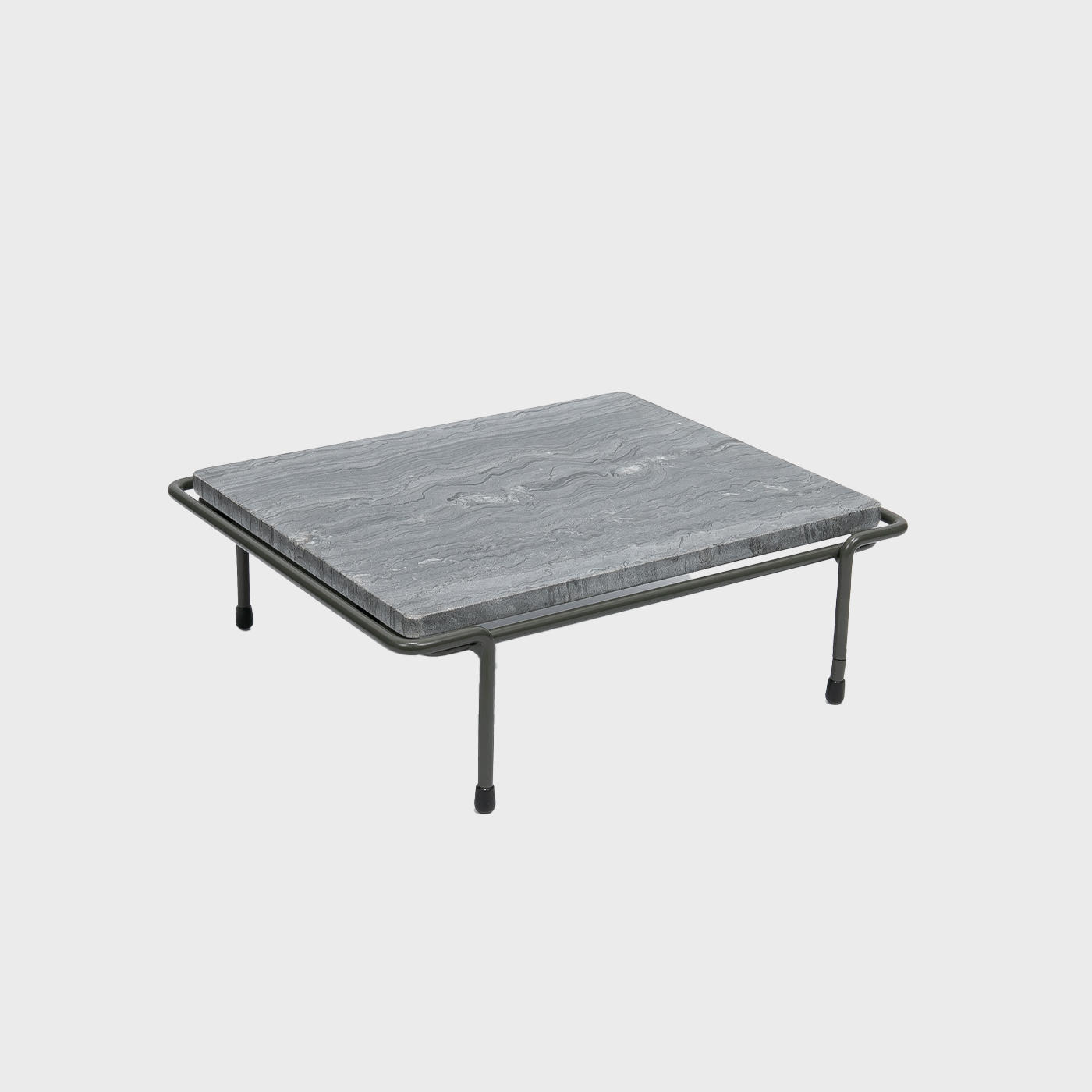 Matlock GN1/2 riser with dark grey marble board with polished grey marble texture adding dimension.
