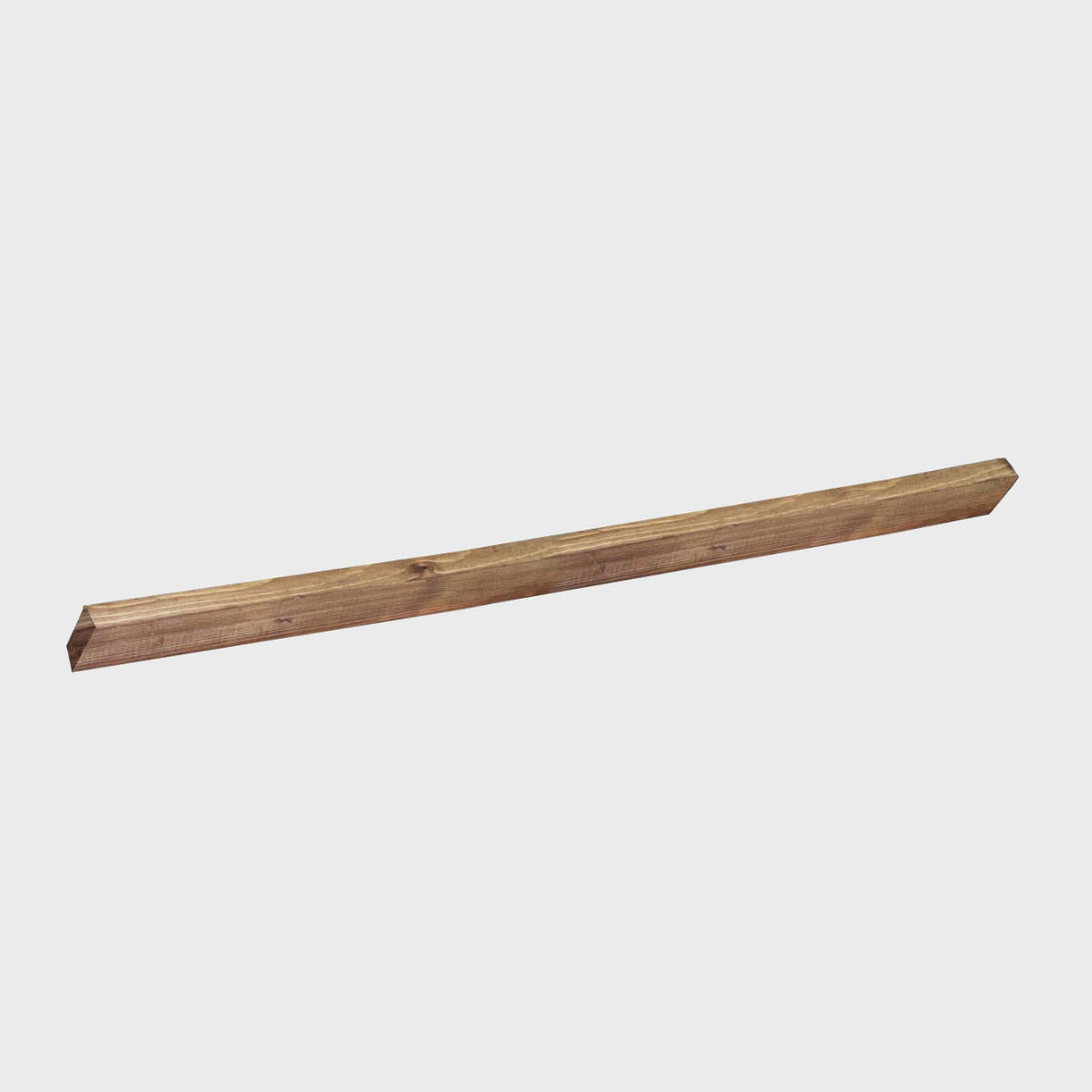 BRIX dark wood shelf lip featuring a heavy-duty modular geometric profile layout.