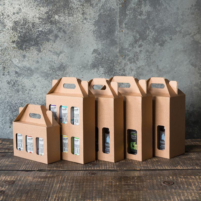 3 bottle 500ml beer kraft box.
