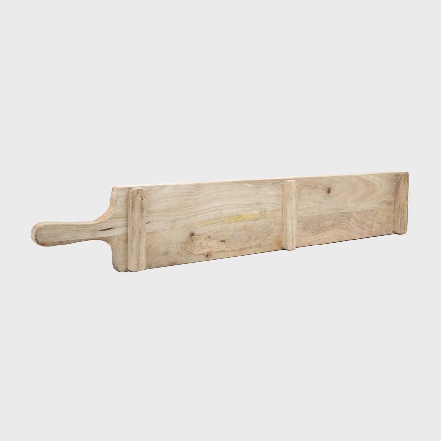 Oversized wooden charcuterie board.