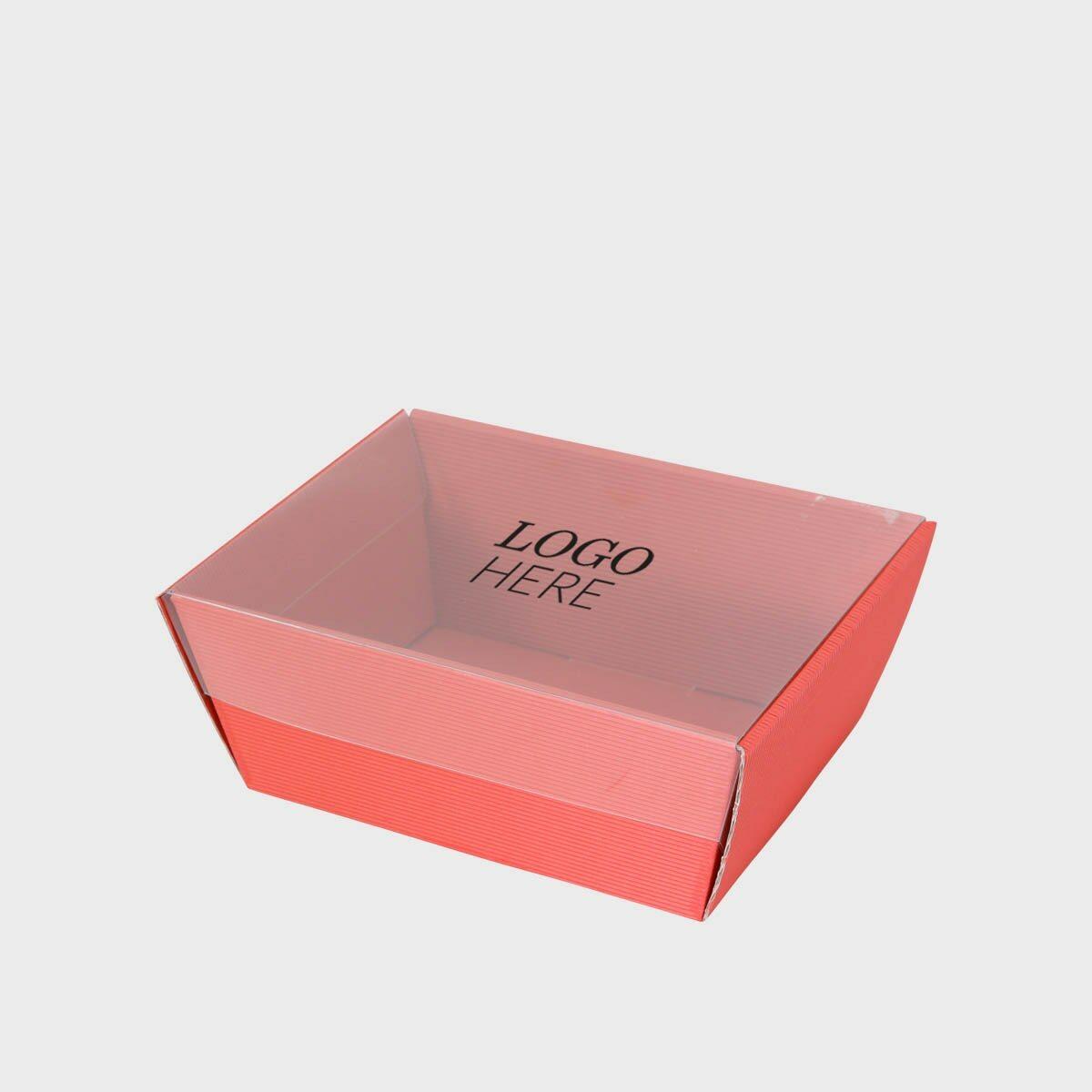 Small fluted card tray with structured, low-profile walls and open-top design.