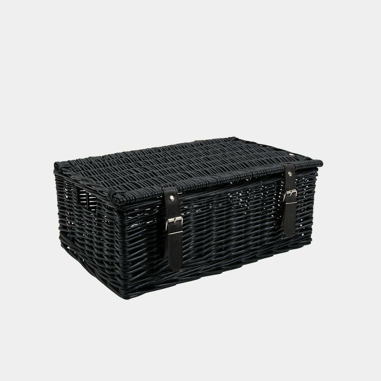 18 inch natural wicker hamper hand-woven from natural split-wicker.